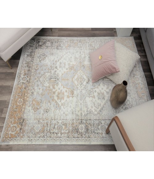 Rugs America Leopold RA30551 Cream Area Rug 9 ft. x 12 ft. Rectangle