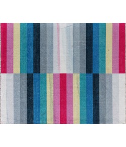 Elizabeth Sutton Maze MI15A Flying Colors Stripe Mordern Multicolor Area Rug, 5 ft. 3 in. X 7 ft. 0 in.