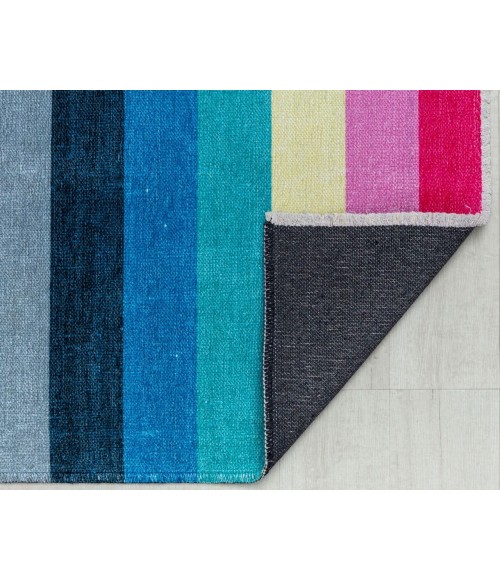 Elizabeth Sutton Maze RA32471 Multicolor Area Rug 5 ft. 3 in. x 7 ft. Rectangle