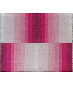 Elizabeth Sutton Maze MI15B Tickled Pink Stripe Mordern Pink Area Rug, 7 ft. 10 in. X 10 ft. 0 in.