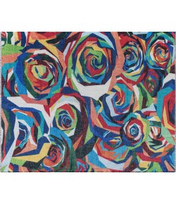 Elizabeth Sutton Maze RA32478 Multicolor Area Rug 2 ft. 8 in. x 4 ft. 0in. Runner