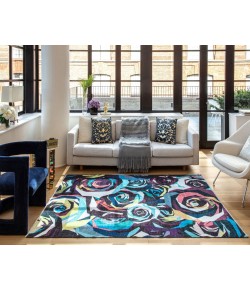 Elizabeth Sutton Maze RA32481 Black Area Rug 2 ft. 7 in. x 4 ft. 0in. Rectangle