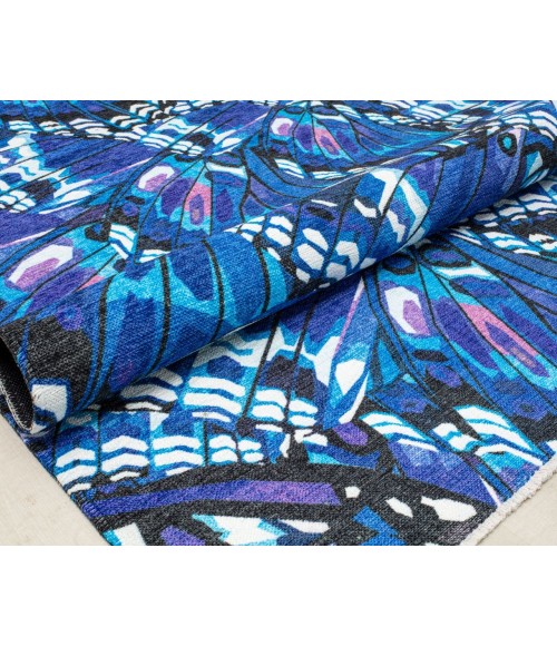 Elizabeth Sutton Maze RA32495 Blue Area Rug 5 ft. 3 in. x 7 ft. Rectangle