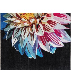 Elizabeth Sutton Maze MI35A Eternal Dahlia Floral Modern Black Area Rug, 7 ft. 10 in. X 10 ft. 0 in. Elizabeth Sutton Maze MI35A Eternal Dahlia Floral Modern Black Area Rug, 7 ft. 10 in. X 10 ft. 0 in.