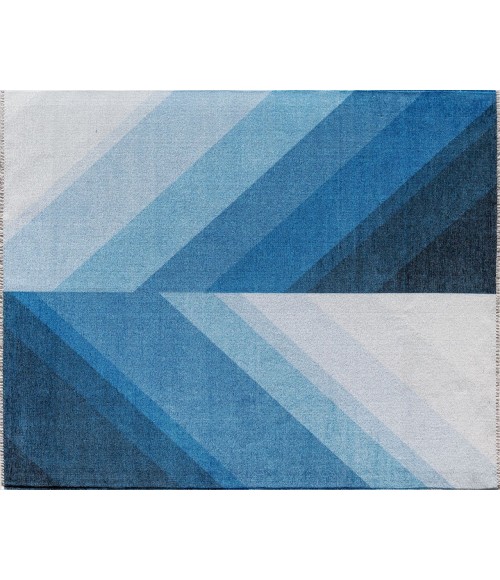 Elizabeth Sutton Maze RA32513 Blue Area Rug 2 ft. 7 in. x 4 ft. 0in. Rectangle