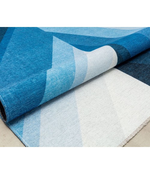 Elizabeth Sutton Maze RA32513 Blue Area Rug 2 ft. 7 in. x 4 ft. 0in. Rectangle