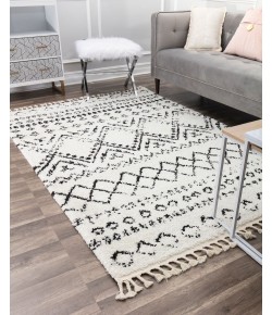 CosmoLiving By Cosmopolitan Moon RA28934 White Area Rug 2 ft. 2 in. x 4 ft. Rectangle