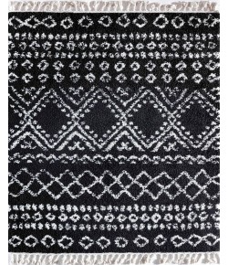 Mason Shag Moon MS10D After Dark Tribal Moroccan White Area Rug, 8 ft. 0 in. X 10 ft. 0 in.