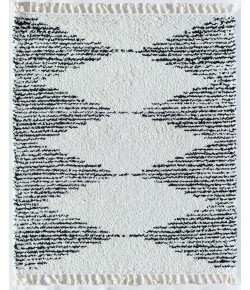 CosmoLiving By Cosmopolitan Moon RA28937 White Area Rug 2 ft. 2 in. x 8 ft. Runner