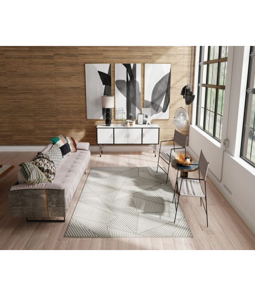 Rugs America Matthieu RA41583 Gray Rugs America Matthieu RA41583 Gray Area Rug 8 ft. x 10 ft. Rectangle