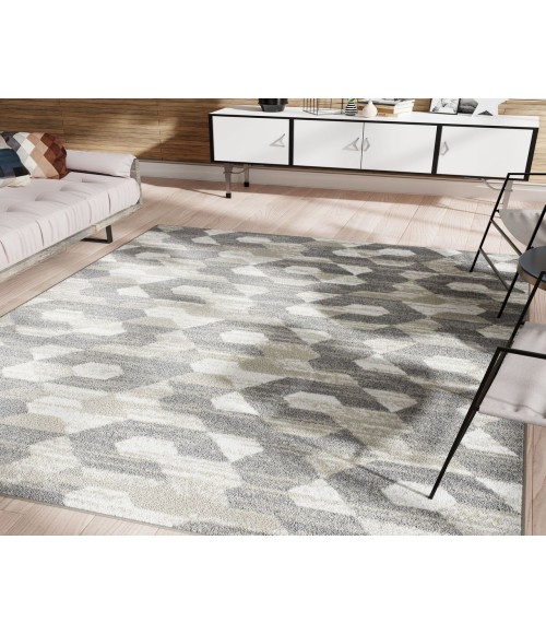 Rugs America Matthieu  RA41591 Gray Area Rug 8 ft. x 10 ft. Rectangle