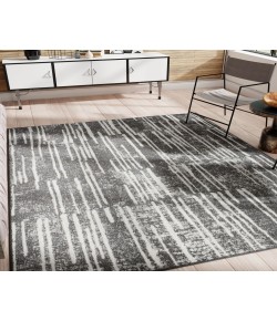 Rugs America Matthieu  RA41619 Gray Area Rug 8 ft. x 10 ft. Rectangle