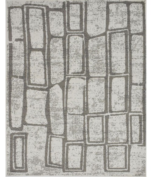 Rugs America Matthieu  RA41634 Gray Area Rug 5 ft. x 7 ft. Rectangle