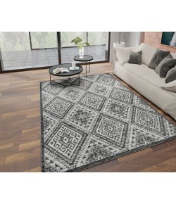 Rugs America Matthieu  RA41639 Gray Area Rug 8 ft. x 10 ft. Rectangle
