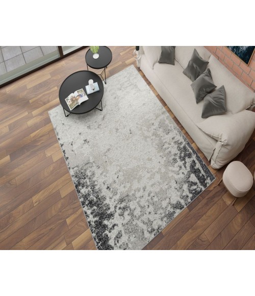 Rugs America Matthieu RA41652 Gray Rugs America Matthieu RA41652 Gray Area Rug 2 ft. 6 in. x 4 ft. Rectangle