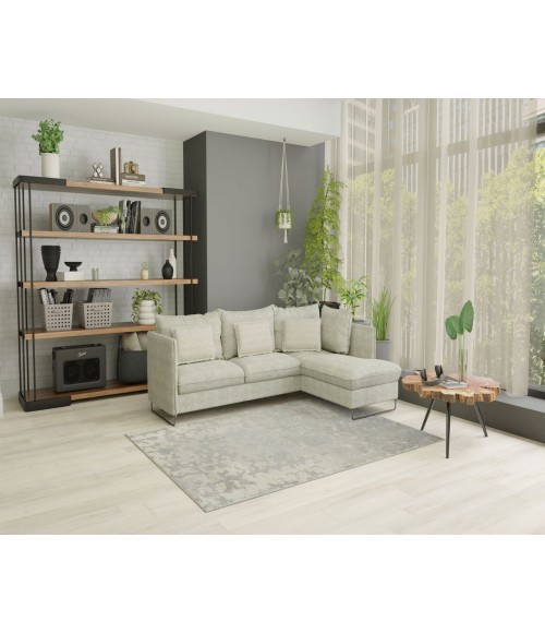 Rugs America Matthieu RA41658 Gray Rugs America Matthieu RA41658 Gray Area Rug 5 ft. x 7 ft. Rectangle