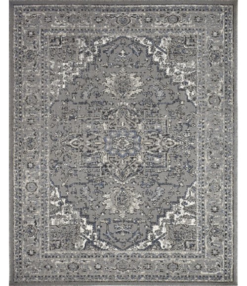 Rugs America Matthieu RA41670 Gray Rugs America Matthieu RA41670 Gray Area Rug 5 ft. x 7 ft. Rectangle