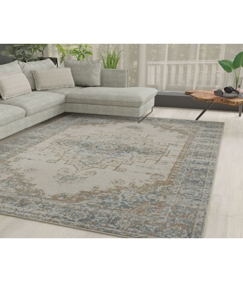 Rugs America Matthieu RA41682 Tan Rugs America Matthieu RA41682 Tan Area Rug 5 ft. x 7 ft. Rectangle