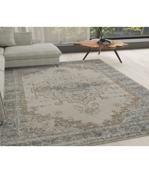 Rugs America Matthieu RA41682 Tan Rugs America Matthieu RA41682 Tan Area Rug 5 ft. x 7 ft. Rectangle