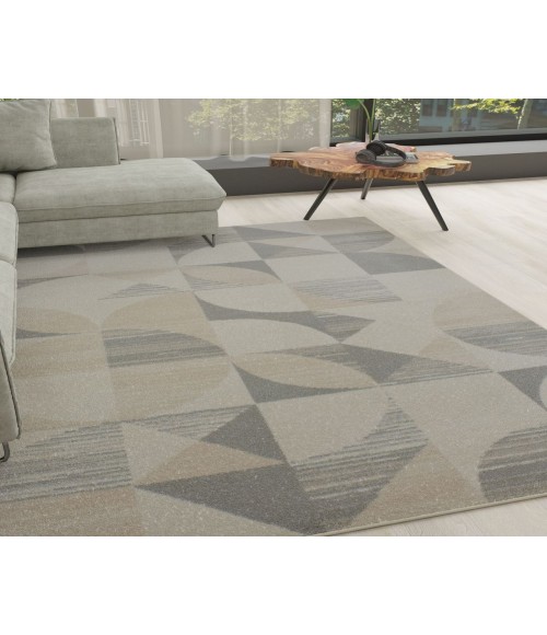 Rugs America Matthieu  RA41689 Tan Area Rug 2 ft. 6 in. x 8 ft. Runner