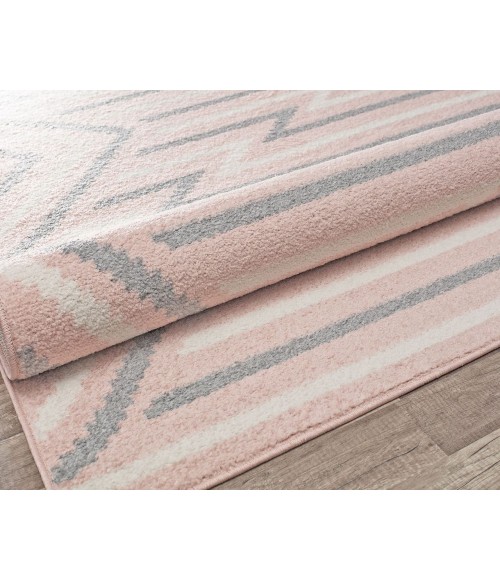 Rugs America Mika RA30653 Pink Area Rug 2 ft. 6 in. x 8 ft. Runner