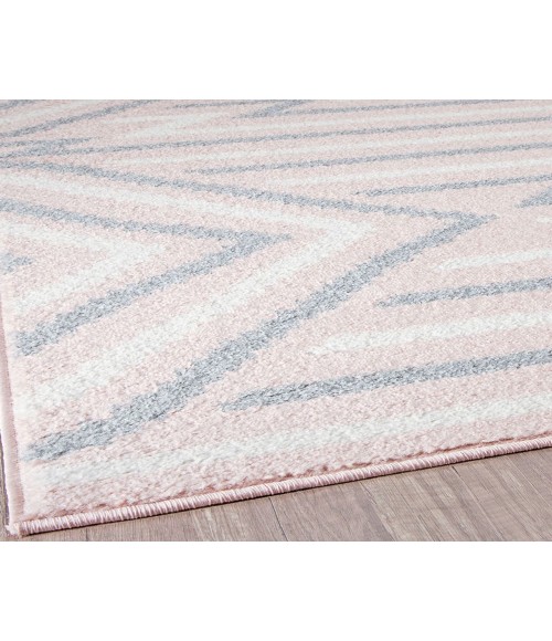Rugs America Mika RA30653 Pink Area Rug 2 ft. 6 in. x 8 ft. Runner