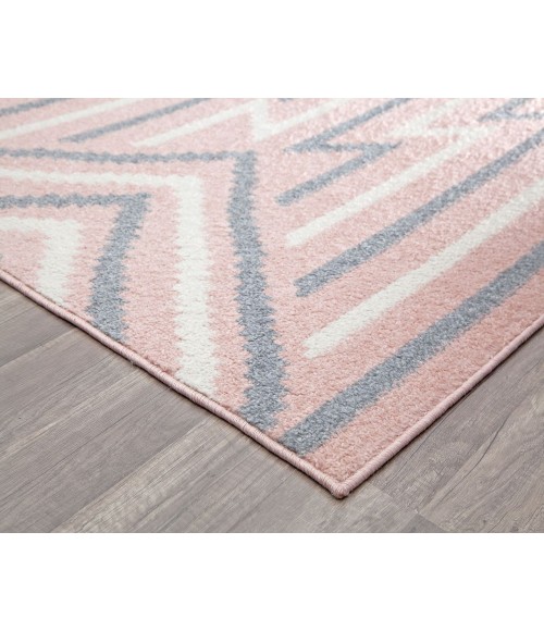 Rugs America Mika RA30653 Pink Area Rug 2 ft. 6 in. x 8 ft. Runner