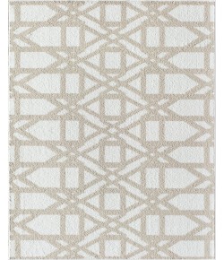 Rugs America Mika MO30A Milk and Honey Geometric Contemporary Cream Area Rug, 8 ft. X 10 ft.