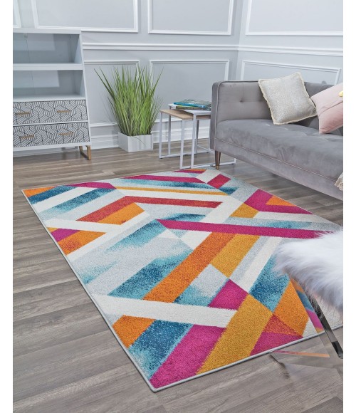 Rugs America Mika RA29115 Orange Rugs America Mika RA29115 Orange Area Rug 8 ft. x 10 ft. Rectangle