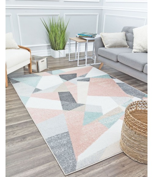 Rugs America Mika RA29123 Pink Area Rug 8 ft. x 10 ft. Rectangle
