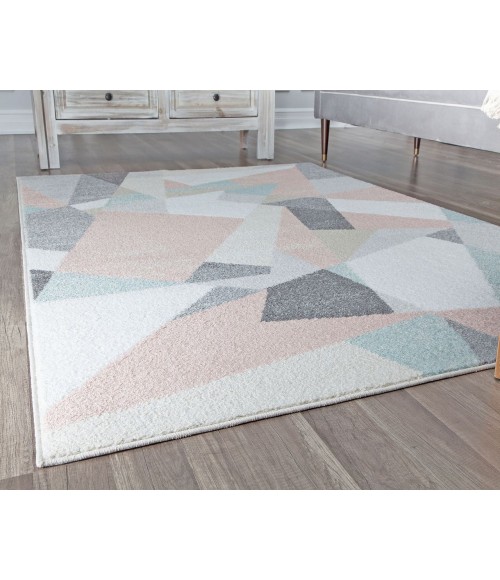 Rugs America Mika RA29123 Pink Area Rug 8 ft. x 10 ft. Rectangle