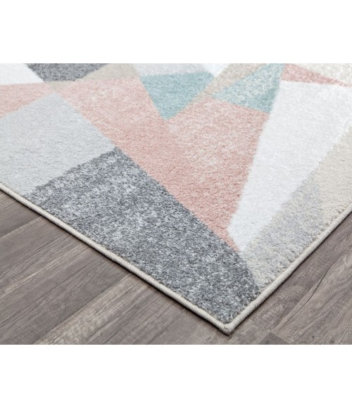 Rugs America Mika RA29123 Pink Area Rug 8 ft. x 10 ft. Rectangle