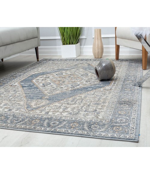 Rugs America Ludlow RA30230 Grey Rugs America Ludlow RA30230 Grey Area Rug 2 ft. 6 in. x 4 ft. Rectangle
