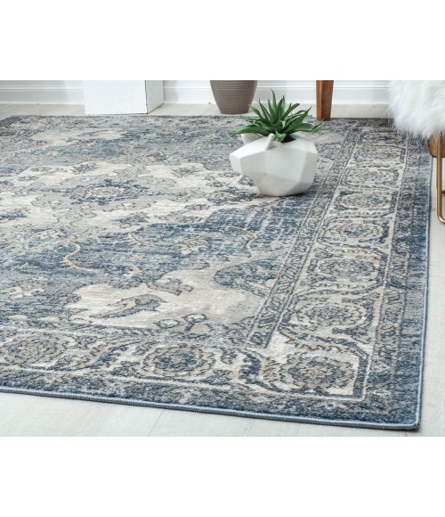 Rugs America Ludlow RA30255 Blue Rugs America Ludlow RA30255 Blue Area Rug 2 ft. 6 in. x 8 ft. Runner
