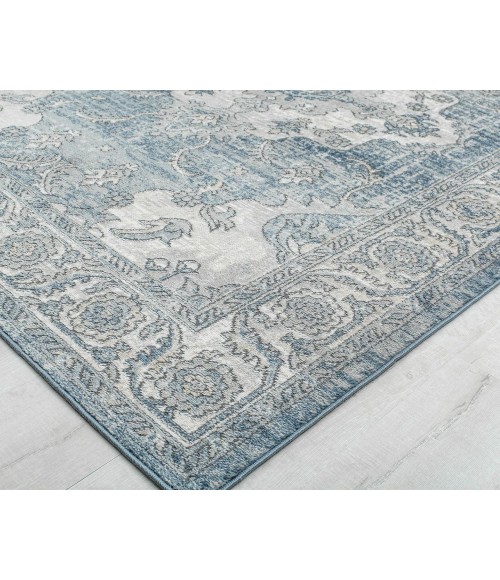 Rugs America Ludlow RA30255 Blue Rugs America Ludlow RA30255 Blue Area Rug 2 ft. 6 in. x 8 ft. Runner