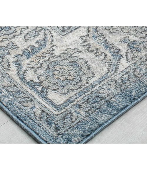 Rugs America Ludlow RA30255 Blue Rugs America Ludlow RA30255 Blue Area Rug 2 ft. 6 in. x 8 ft. Runner
