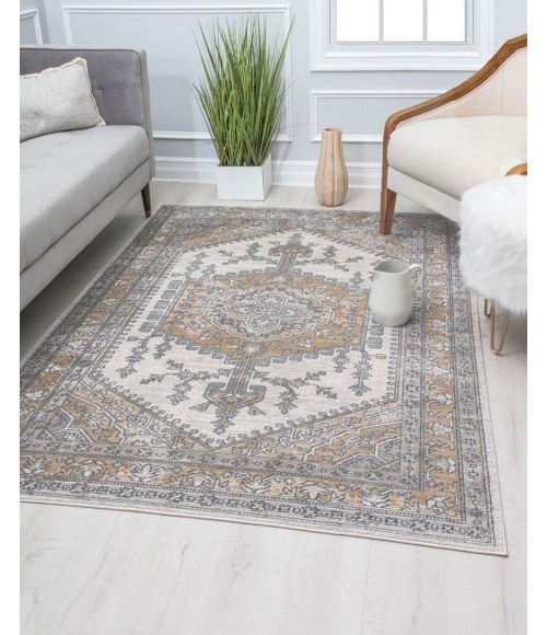 Rugs America Ludlow RA30269 Tan Area Rug 8 ft. x 10 ft. Rectangle