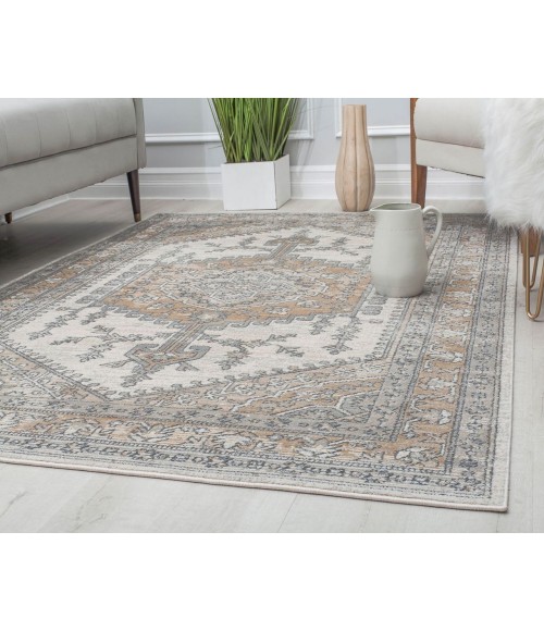 Rugs America Ludlow RA30269 Tan Area Rug 8 ft. x 10 ft. Rectangle