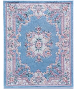 Rugs America Ale X is 510-208 Light Blue European Traditional Blue Area Rug, 2 ft. X 4 ft.