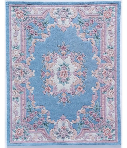Rugs America Alexis RA21552 Blue Rugs America Alexis RA21552 Blue Area Rug 8 ft. x 11 ft. Rectangle