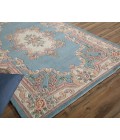 Rugs America Alexis RA21552 Blue Rugs America Alexis RA21552 Blue Area Rug 8 ft. x 11 ft. Rectangle