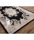 Rugs America Alexis RA21540 Black Rugs America Alexis RA21540 Black Area Rug 8 ft. x 11 ft. Rectangle
