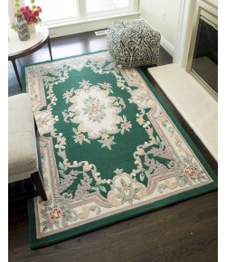 Rugs America Ale X is 510-361 Emerald European Traditional Green Area Rug, 2 ft. X 4 ft.