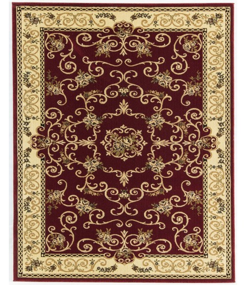 Rugs America Vista RA21332 Red Rugs America Vista RA21332 Red Area Rug 5 ft. 3 in. x 5 ft. 3 in. Rectangle