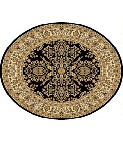 Rugs America Vista 2251-BLK Lilihan Black Oriental Traditional Black Area Rug, 9 ft. 10 in. X 13 ft. 2 in.