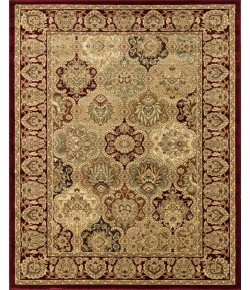 Rugs America Vista P108-CHR Panel Cherry Oriental Traditional Red Area Rug, 9 ft. 10 in. X 13 ft. 2 in.