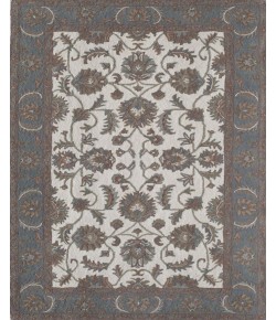Rugs America Jasmine NDY01 Ivory Light Blue Oriental Traditional Ivory Area Rug, 9 ft. X 12 ft.