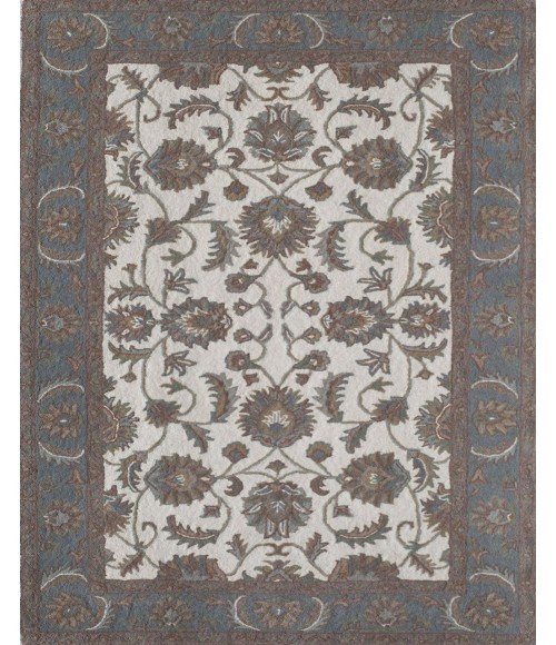 Rugs America Jasmine RA25770 Ivory Area Rug 8 ft. x 10 ft. Rectangle