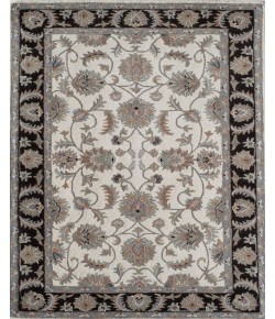 Rugs America Jasmine NDY03 Ivory Charcoal Oriental Traditional Ivory Area Rug, 9 ft. X 12 ft.