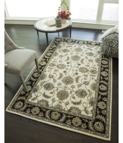 Rugs America Jasmine NDY03 Ivory Charcoal Oriental Traditional Ivory Area Rug, 9 ft. X 12 ft.